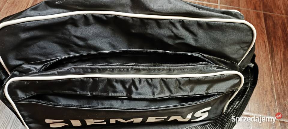 Siemens Torba nowa na ramię czarna biała 40x27 Na ramię  Gliwice sprzedam