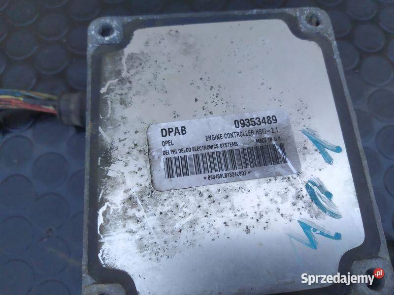 STEROWNIK SILNIKA KOMPUTER OPEL DPAB 09353489 Rudziniec