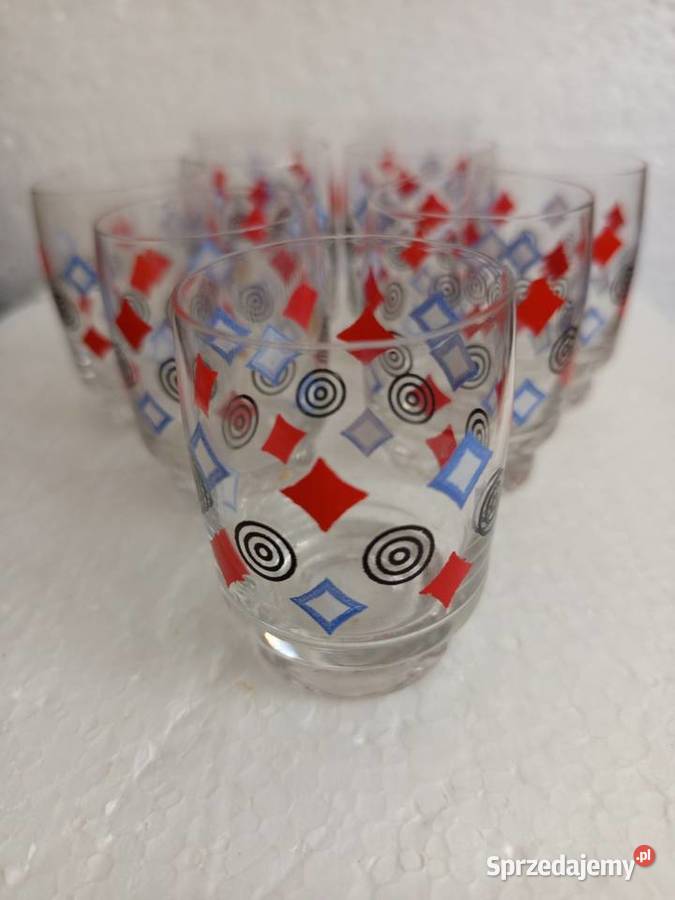 Kieliszki brydżowe 9 sztuk wielokolorowy