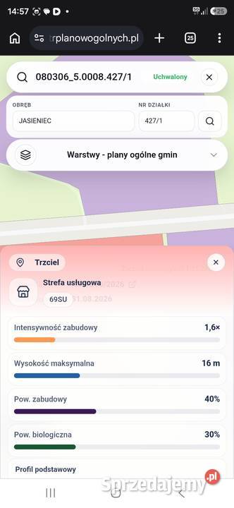 Działka Inwestycyjna 176 ha DK92 Ogrodzona Prąd 145m Trzciel