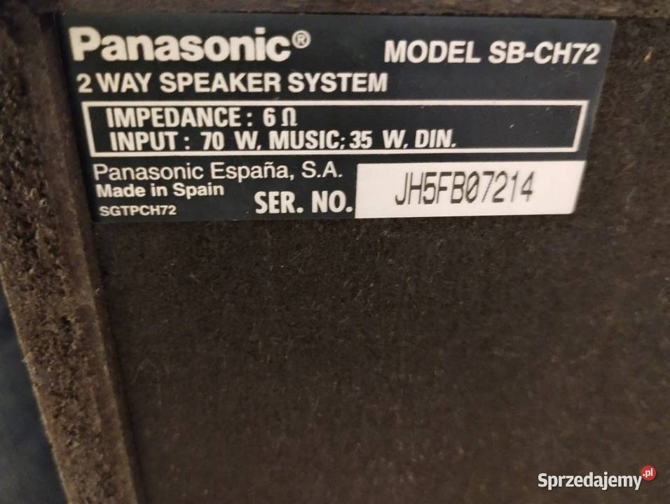 Wieża Panasonic SACH72 CD radio magnetofon Warszawa sprzedam