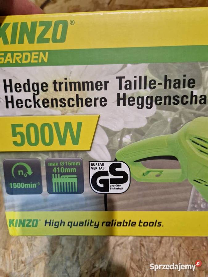 Elektryczne nożyce do żywopłotu Kinzo Garden Nożyce do blachy sprzedam
