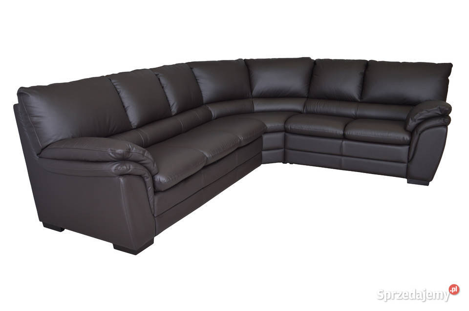 Klasyczny Narożnik Skóra Naturalna Meble Wanat Woźniki