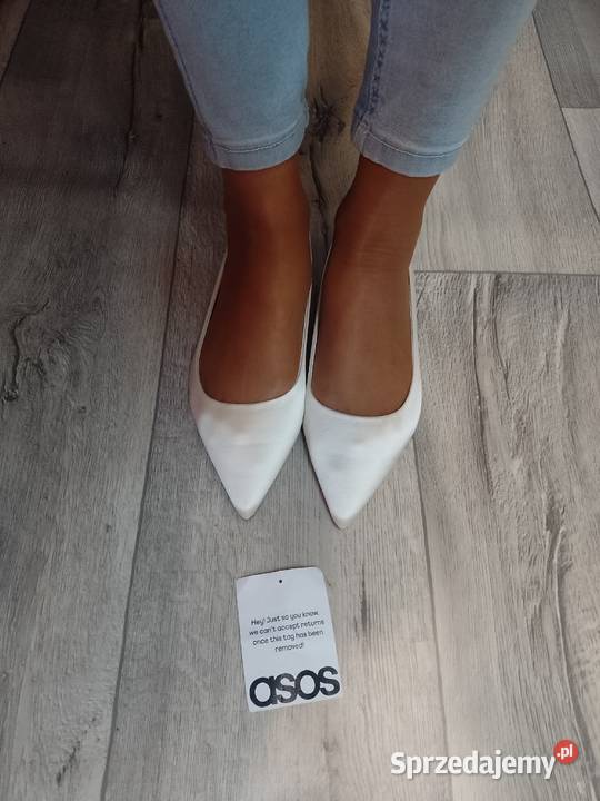 39 ASOS y Ekskluzywne białe baleriny baletki Balerinki Kraków