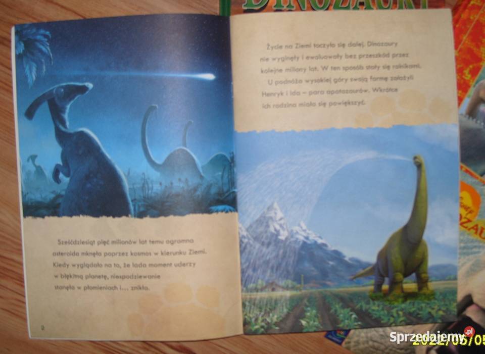 Zestaw 5 książek o dinozaurach