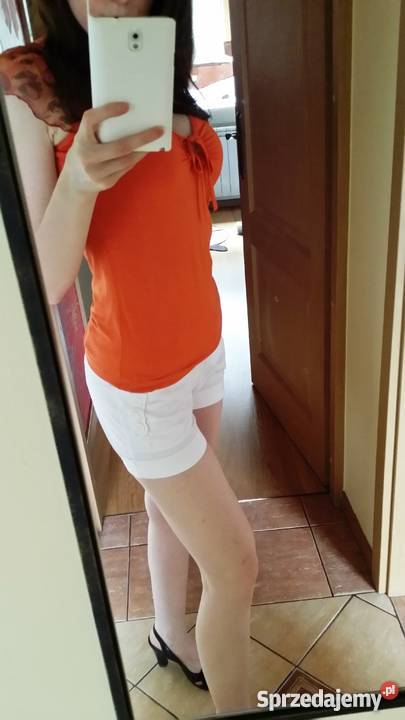 Bluzka 36 S rękaw motylek panterka zwiewna Bluzki i koszule wielkopolskie Nowy Tomyśl