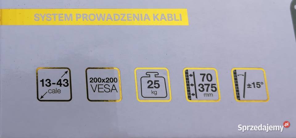 Uchwyt ścienny do telewizora 1343 cale Gdańsk