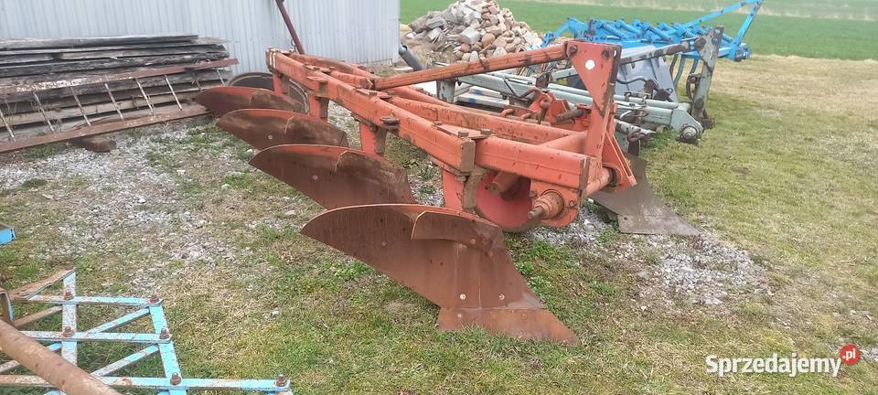 Pług 4skibowy duży Grudziądz 1993 w oryginale Pługi świętokrzyskie Wilkowa