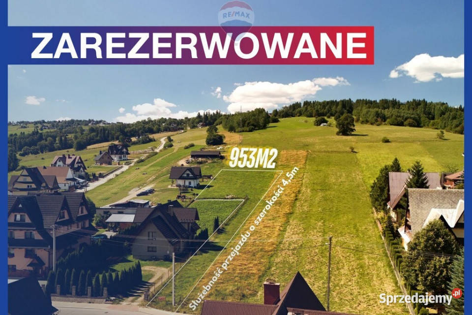 DZIAŁKA W POBLIŻU TERM SZAFLARY 21m Biały Dunajec