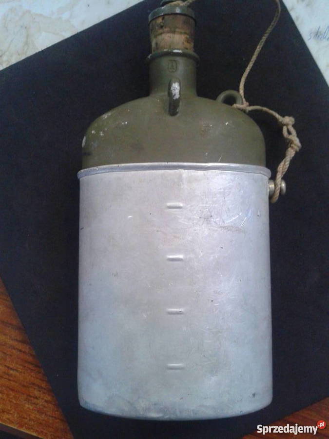 Manierka wojskowa z kubkiem 1939r Bielsko-Biała