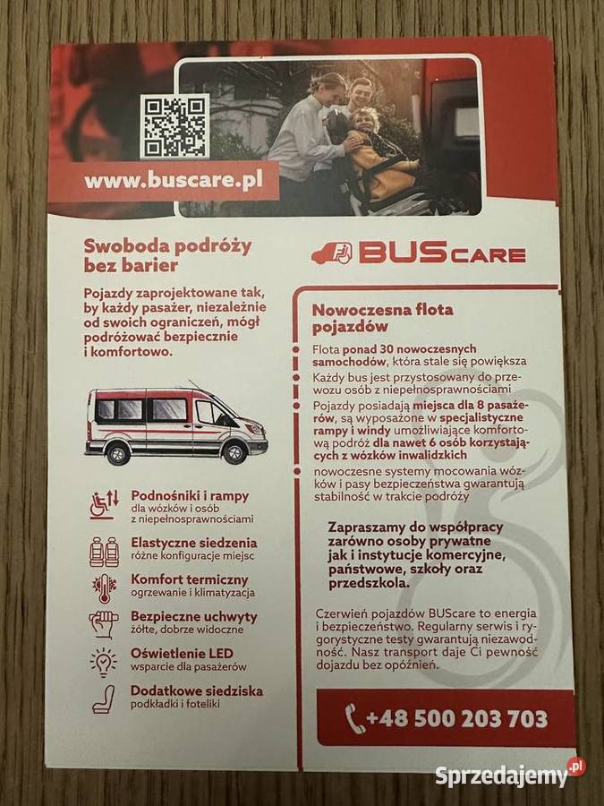 przewóz osób niepełnosprawnych transport osób Taxi i przewozy osobowe małopolskie Oświęcim przewóz osób