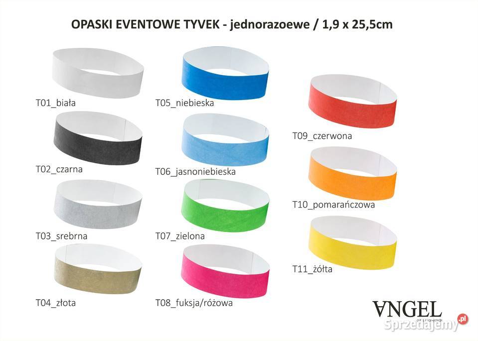 opaski papierowe tyvek opaska identyfikacyjna na mazowieckie Warszawa
