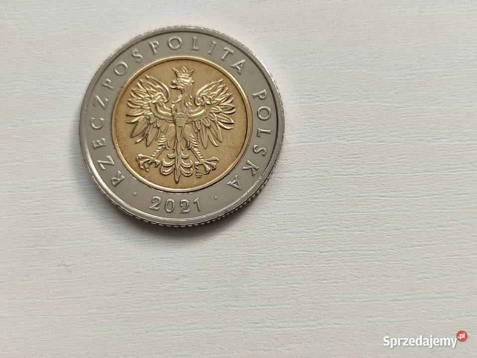 5 złote 2021 stan menniczy Koronowo