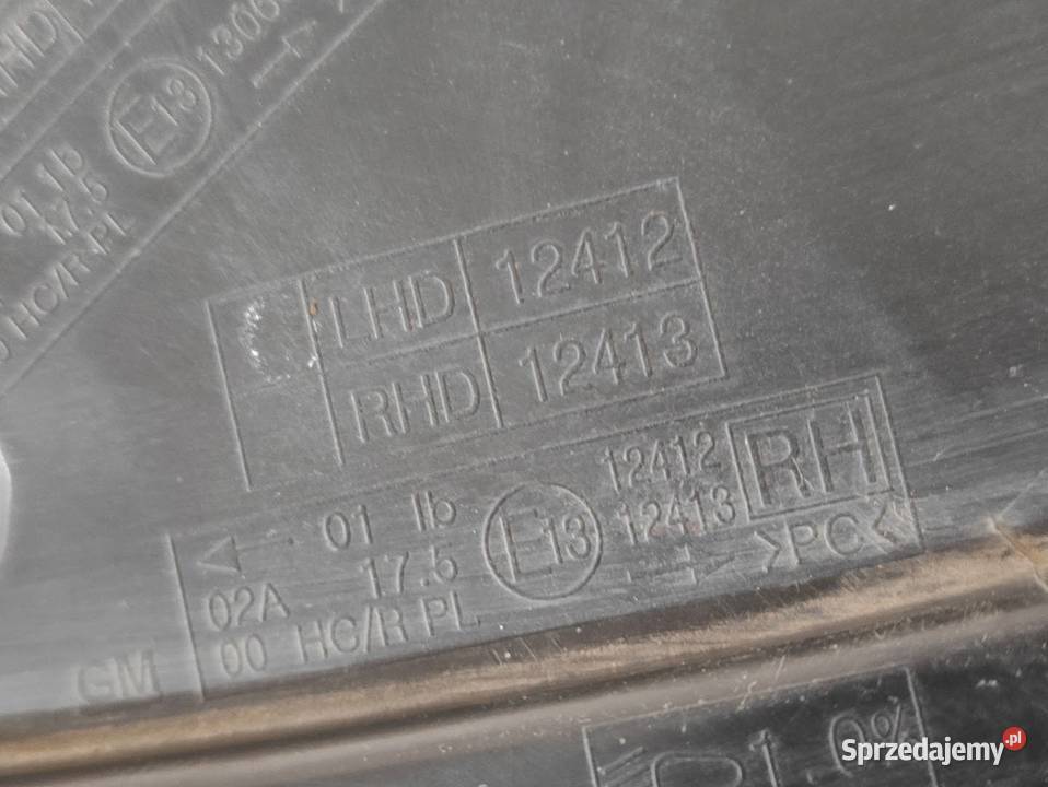 Lampa Prawy Przód Chevrolet Cruze 20082016 wielkopolskie sprzedam