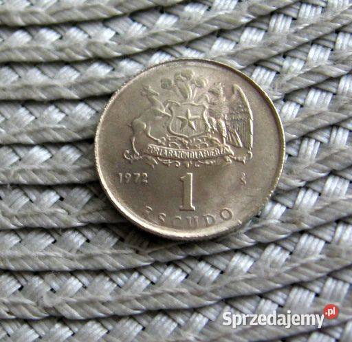 Chile 1 Escudo 1972r Numizmatyka Kalisz sprzedam