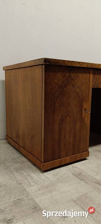 biurko art deco stare drewniane dwustronne Radomsko sprzedam