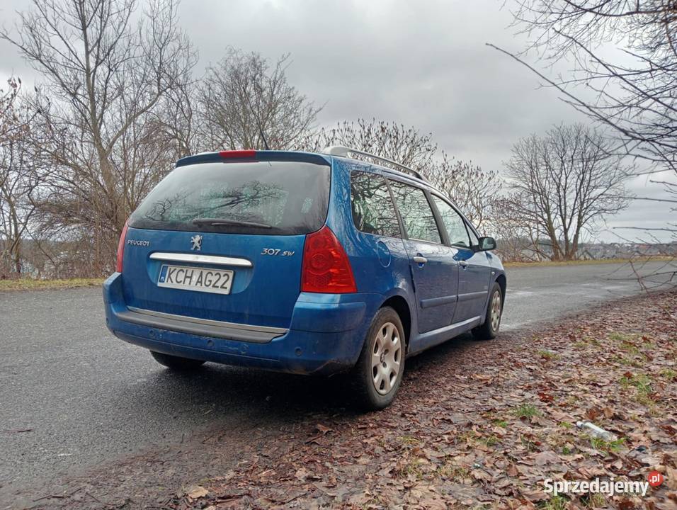 Peugeot 307 16 Benzyna 110 16V Kombi 2007r lakier metallic 307 Kraków