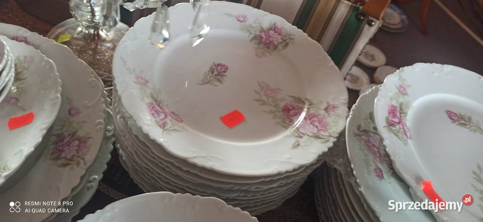 Talerz do zupy Piwonie Limones Francja pomorskie