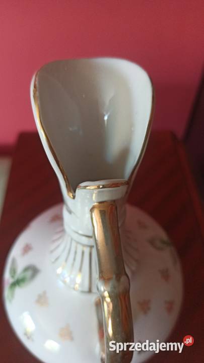 Amfora Porcelanowy wazon Z różą Syg V 253 Gdańsk