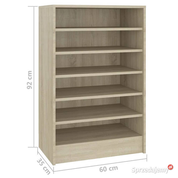 Szafka na buty kolor dąb sonoma 60x35x92 Na buty Warszawa
