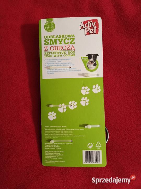 Odblaskowa smycz z obrożą Activ Pet Poznań