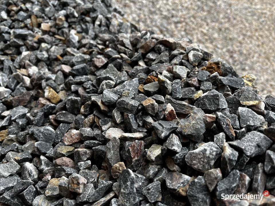 Grys Grafito Kamień Czarny Bazaltowy Kostka