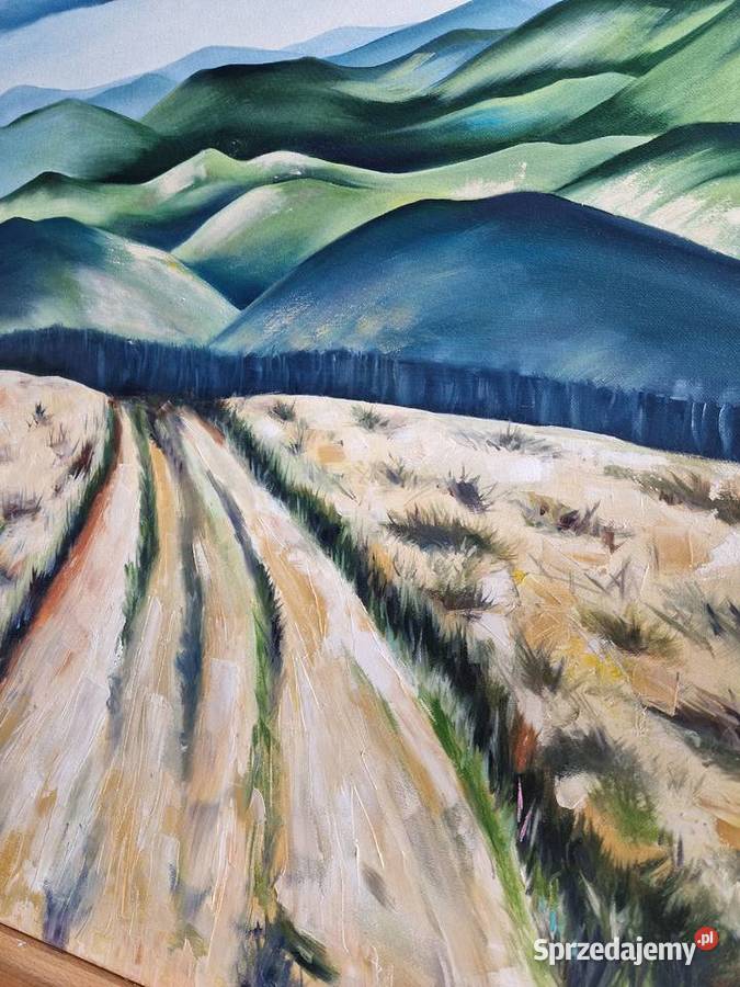 Bieszczady 100x70 olej na płótnie Nowy Sącz
