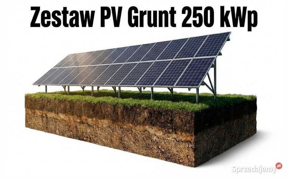 Zestaw PV Grunt 250 kWp panele PV