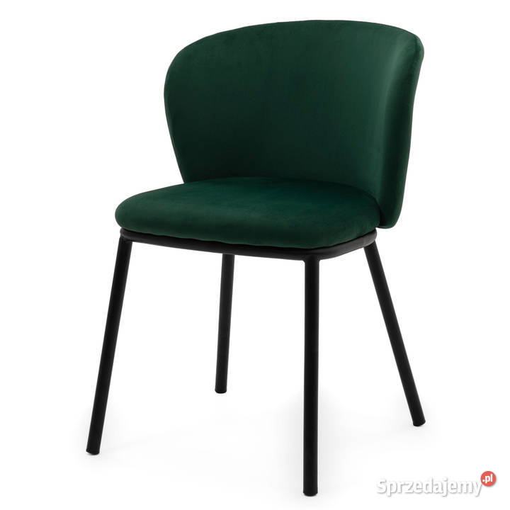 Krzesło Tapicerowane Bari Butelkowa Zieleń Tarchały Małe