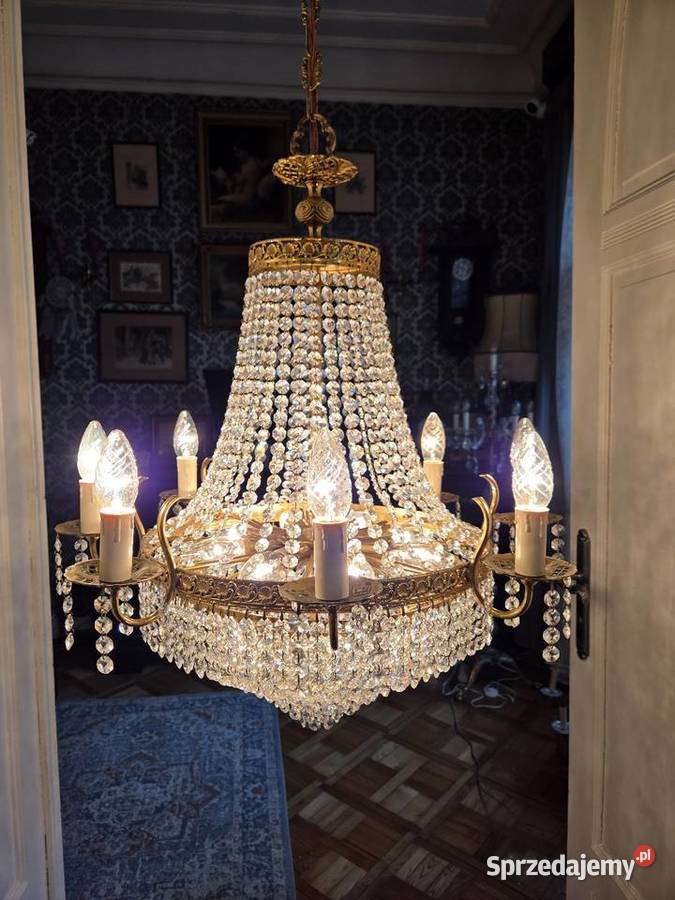 Pałacowy Kryształowy Żyrandol Kalisz sprzedam