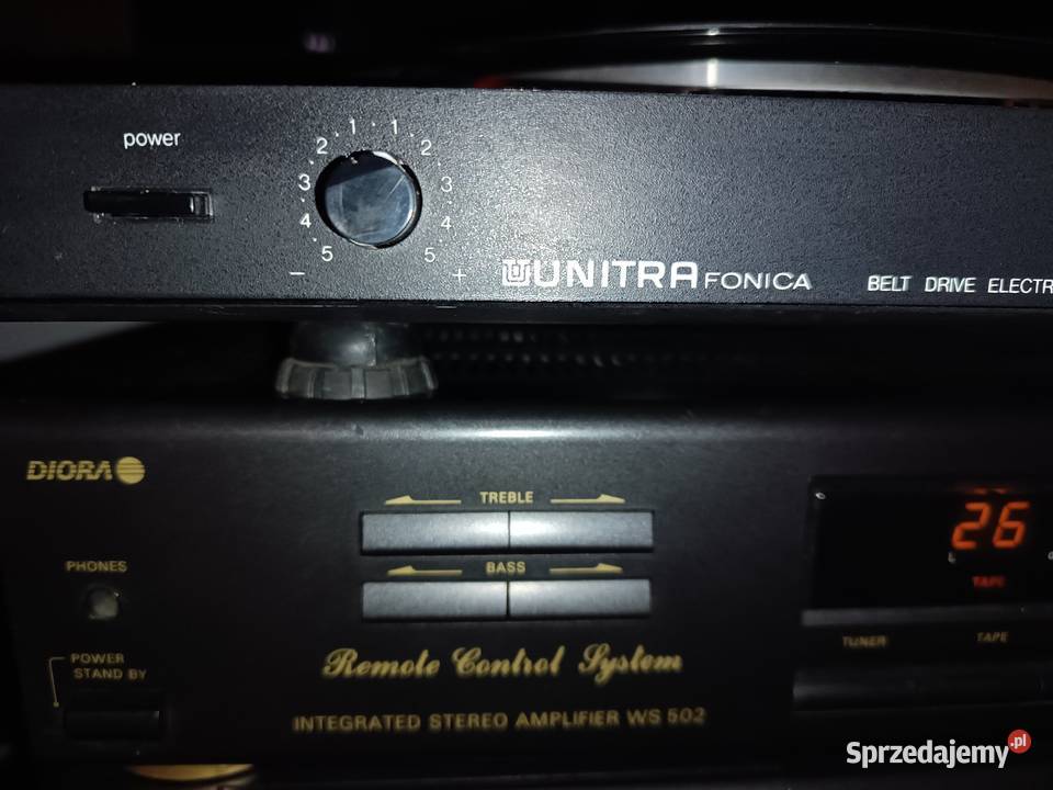 Wzmacniacz WZ 502 Diora plus gramofon GS 464 Wzmacniacze i pokrewne