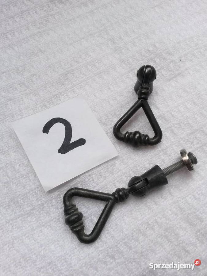 UCHWYTY MEBLOWE stare PRL mosiężne metalowe mazowieckie