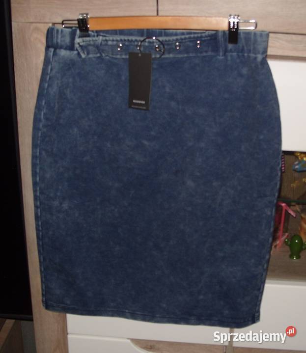 Sspódniczka ala jeans z paseczkiem Reservedr LXL Ołówkowa  Rawicz sprzedam