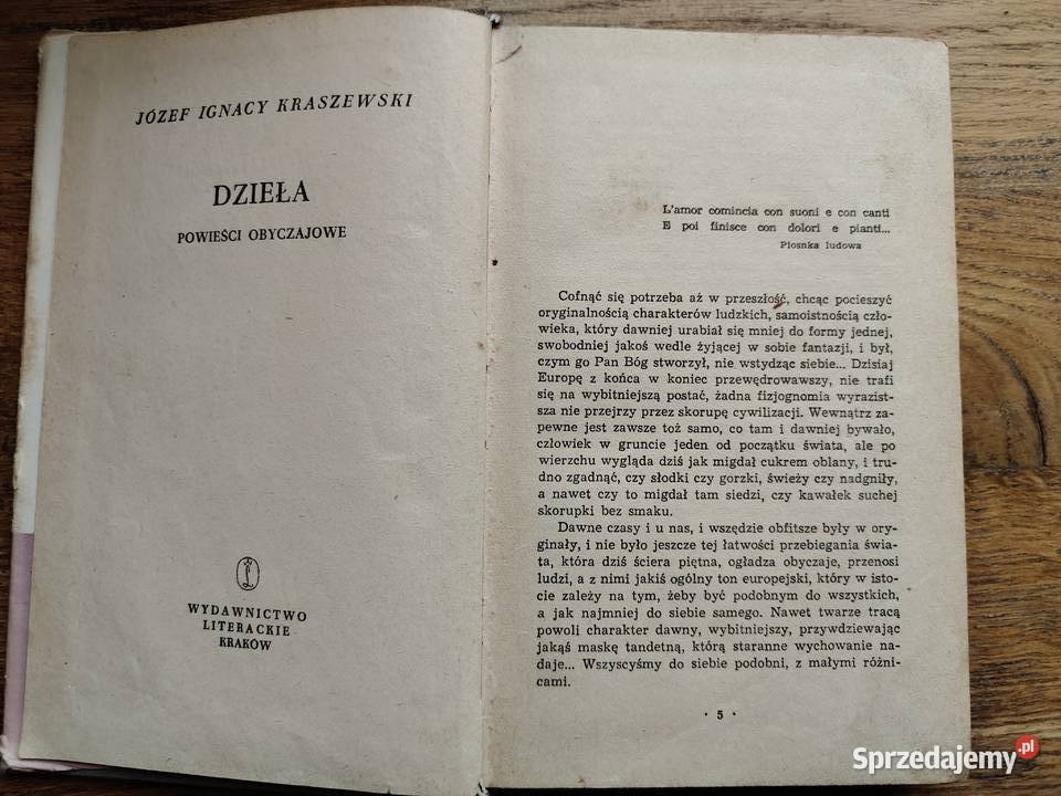 Półdiablę Weneckie Józef Ignacy Kraszewski Kraków