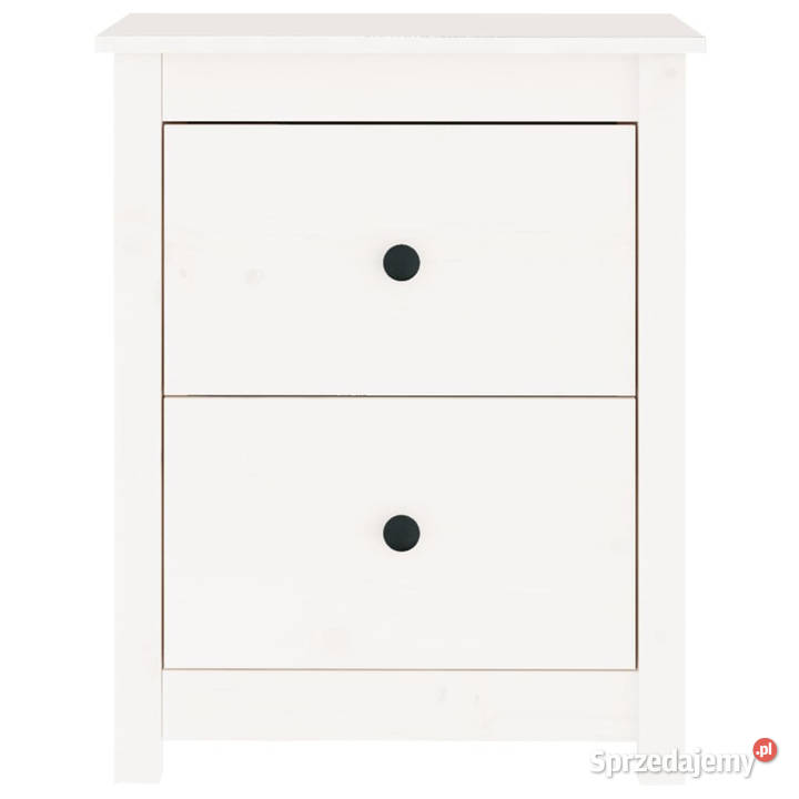 Szafka nocna biała 50x35x615 lite drewno sosnowe Warszawa