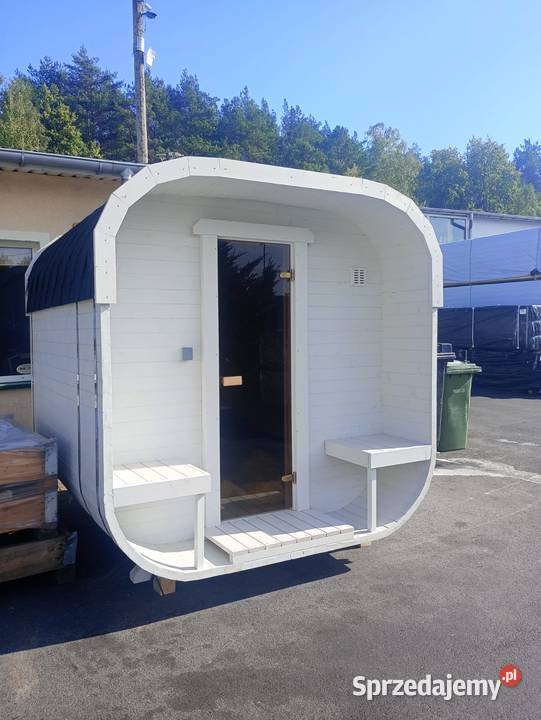 Sauna Ogrodowa Cube Medium Open 24m piec opalany