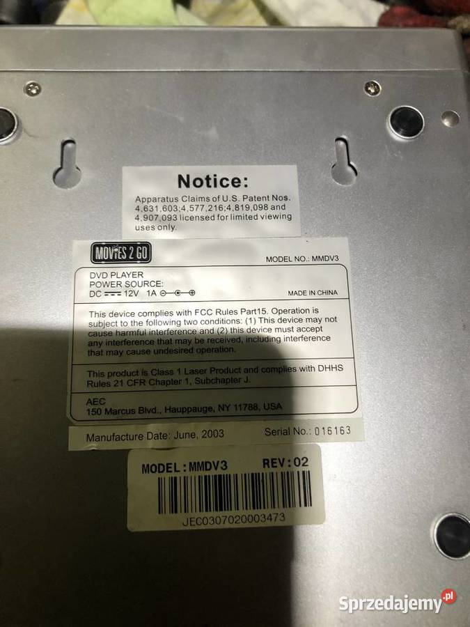 Sprzedam DVD 12 v HUMMER Nowy Sącz