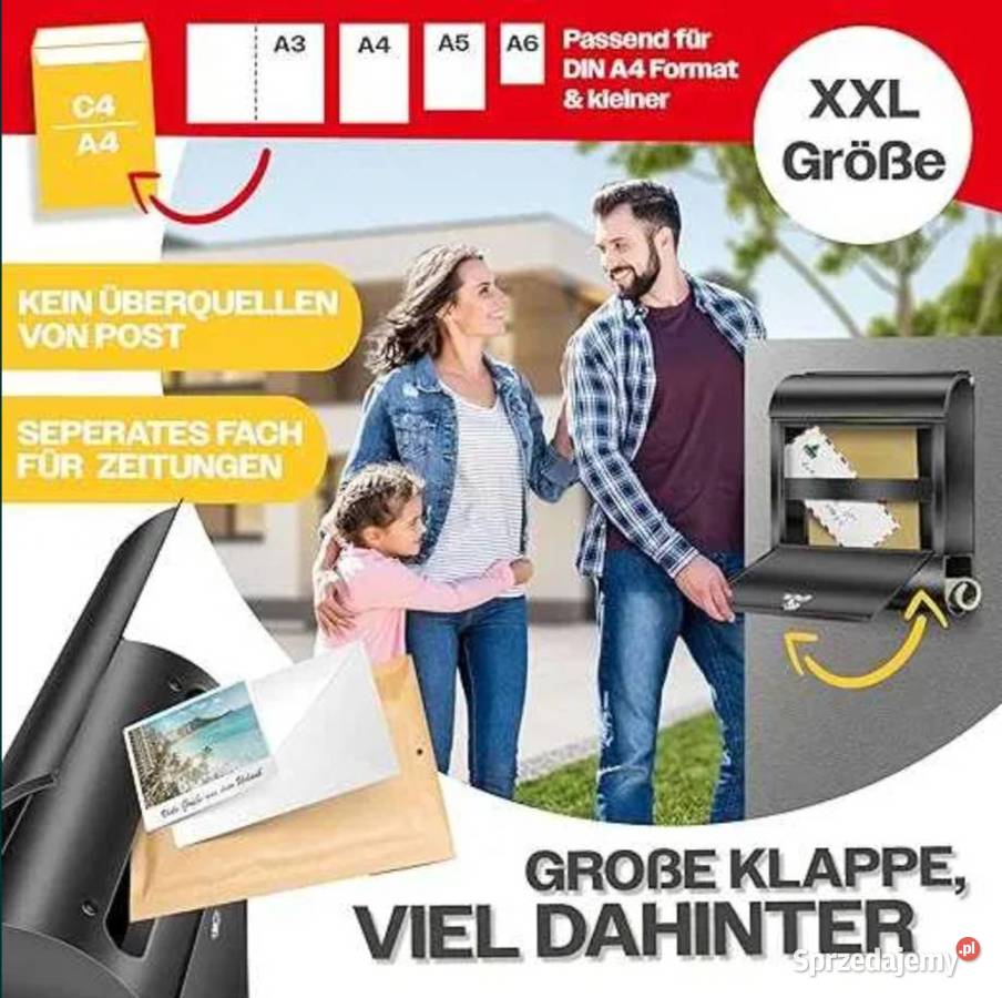 Skrzynka Pocztowa na kluczyk KESSER z metal Poraj