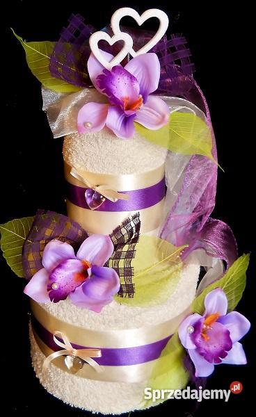 TORT z Ręczników Haft komputerowy Ręcznik z haft wielokolorowy Poznań