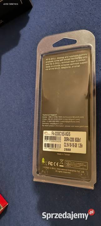 Pamięć RAM GSkill Aegis DDR4 8GB 3200 CL16 śląskie Dąbrowa Górnicza
