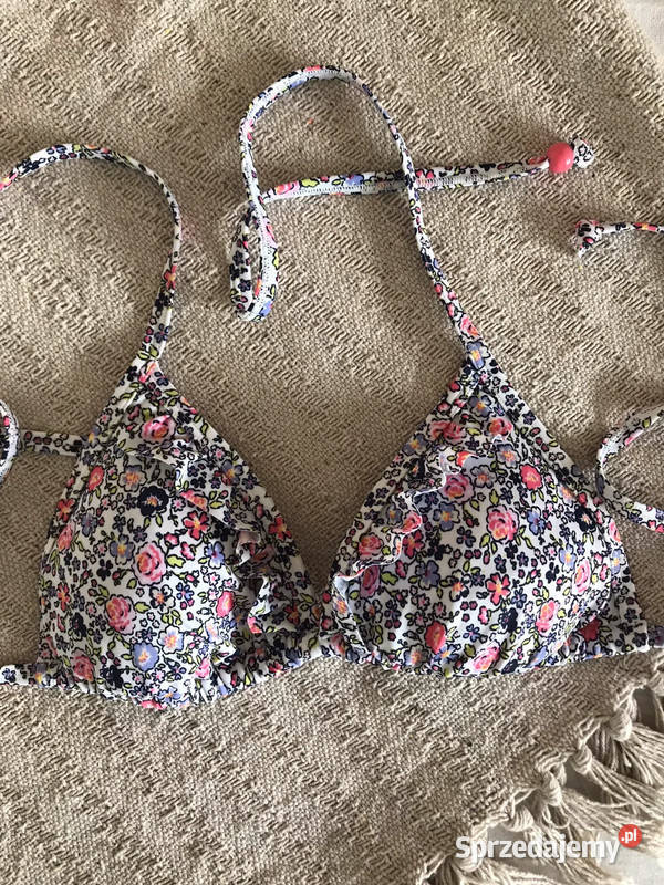 Kwiatowa wiązana góra bikini George miseczka B Wronki