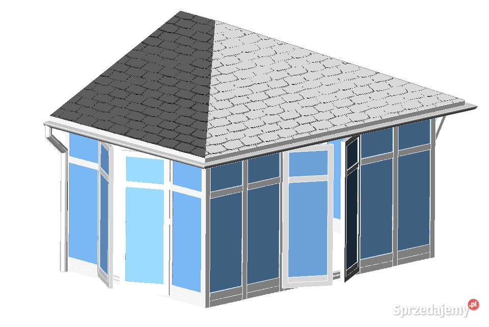 nowoczesny ogród zimowy zabudowa tarasu