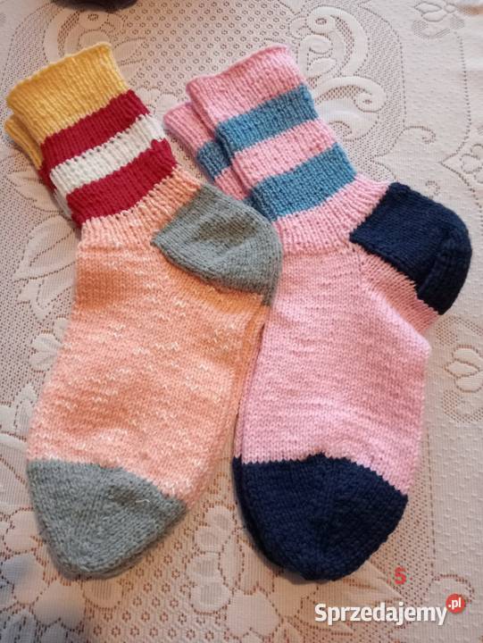Zestaw 2 par skarpet z włóczki 3840 wielkopolskie Złotów