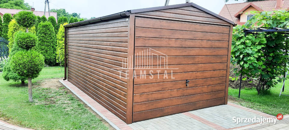 GARAŻ BLASZANY 3m x 6m dwuspad Brama rynny TS268 Łódź sprzedam
