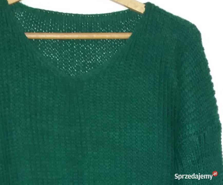 XL Przemiły ciemnozielony sweter śląskie Gliwice