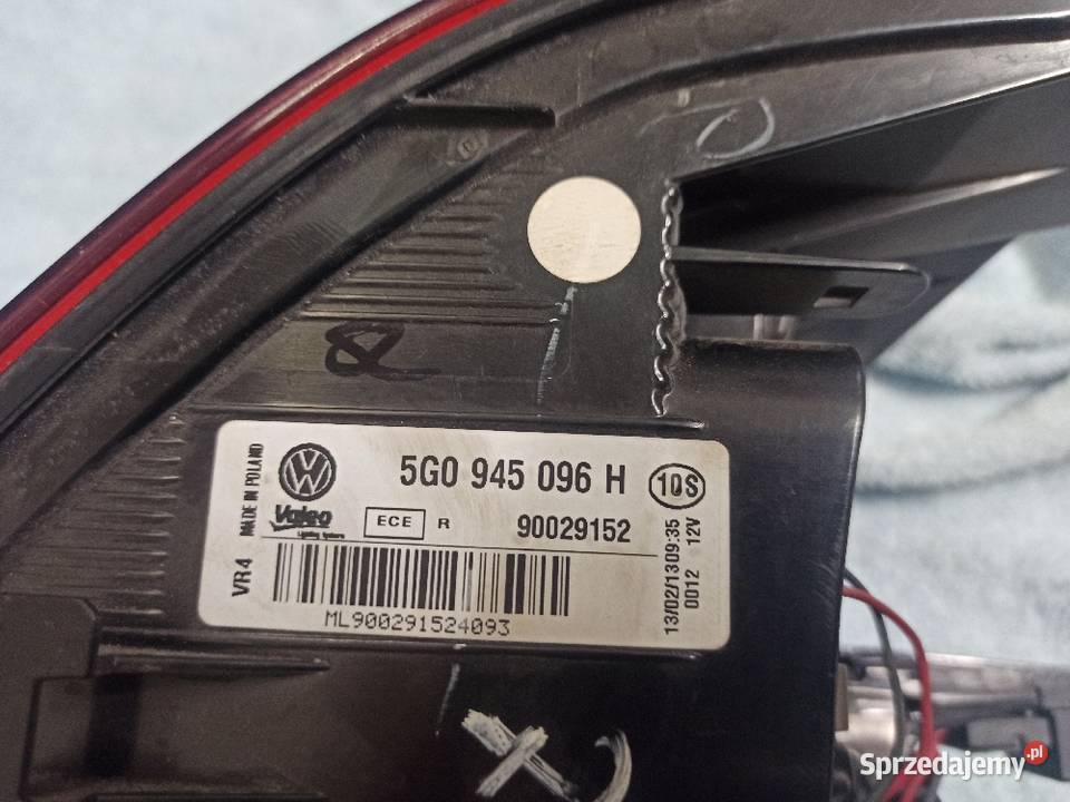 Golf VII lampa tył prawa Łódź sprzedam