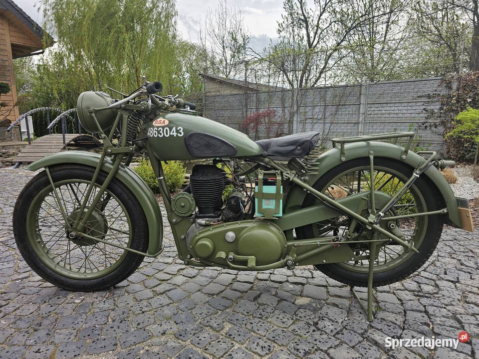 Bsa WM20oryginał z dokumentami Pozostałe Trawniki