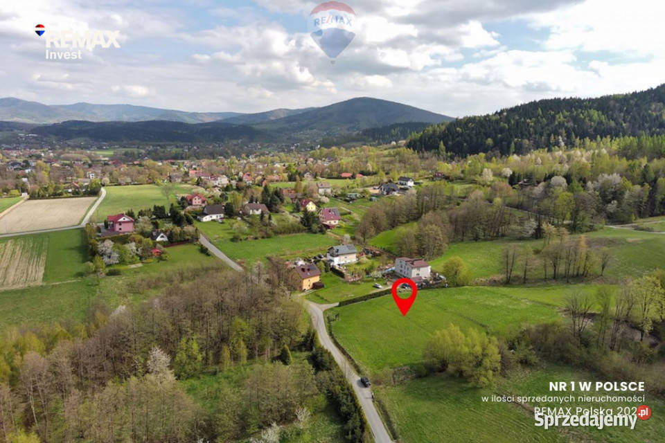 Roczyny działka pod górami sprzedam