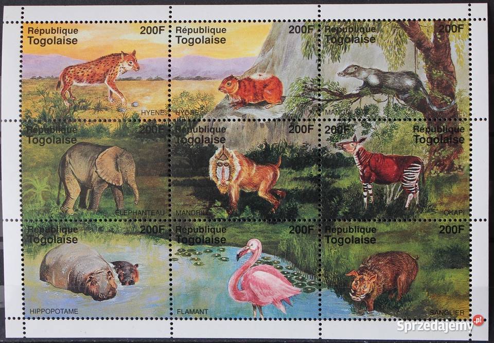 Togo fauna 1995 r Oborniki