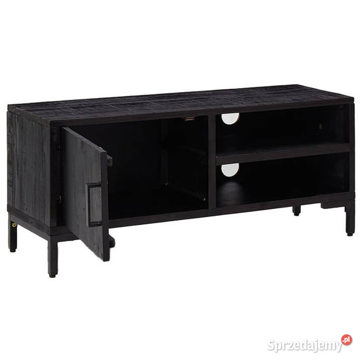 Szafka pod telewizor czarna 90x30x40 drewno Warszawa
